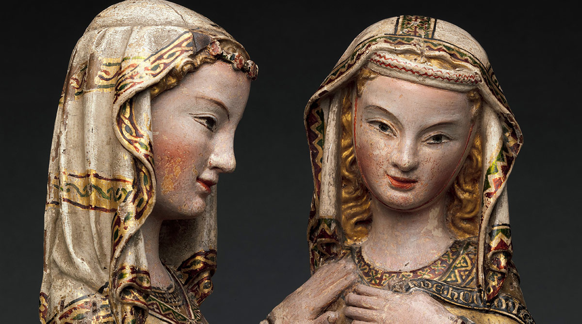 The Visitation, Two Figures