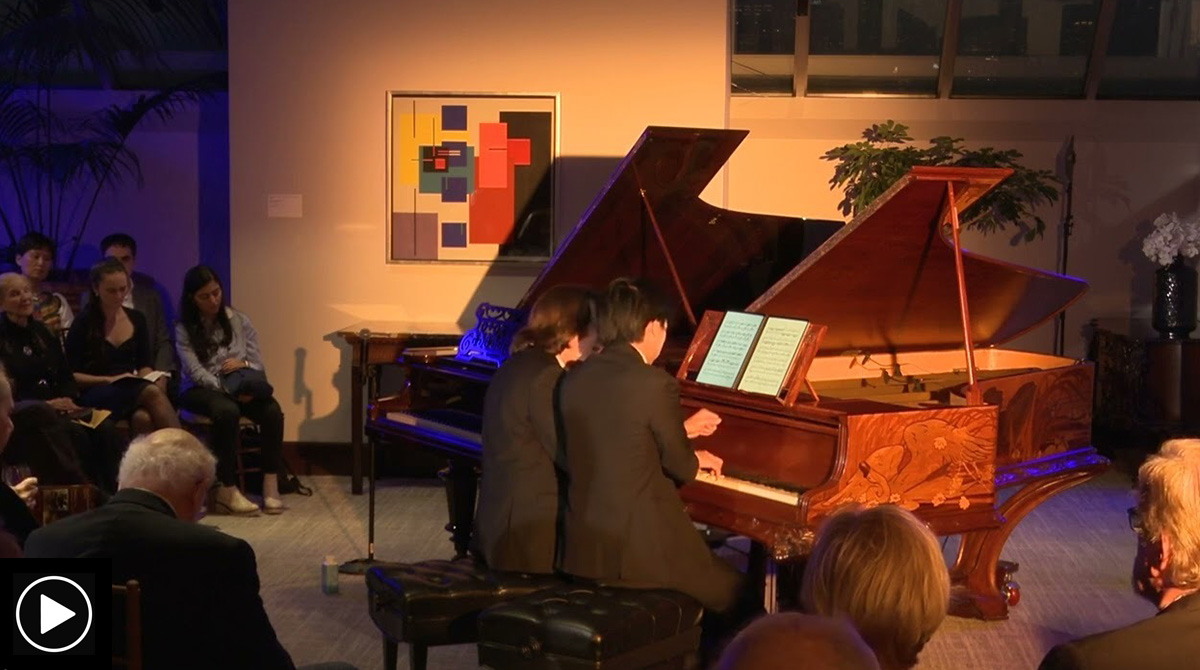 Sanchez-Werner and Wang play The Met's Érard Grand Piano
