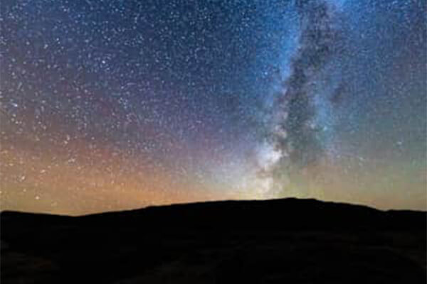 starry sky at natural bridges national monument