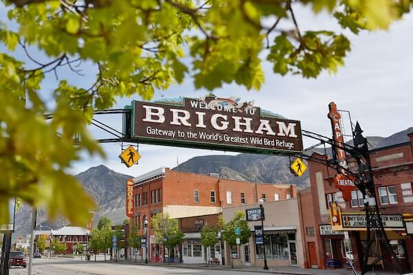 brigham city downtown sign