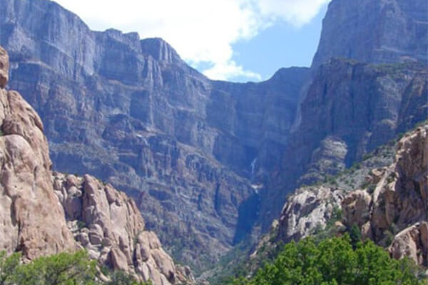 a canyon in the great basin, utah