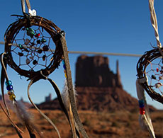 A display of dreamcatchers.