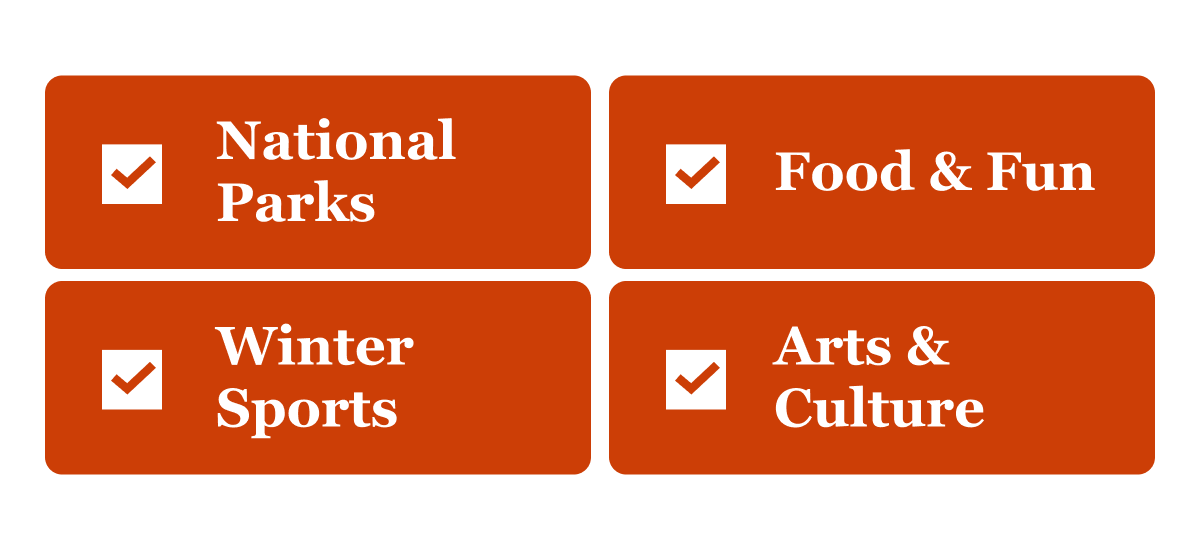 four buttons with newsletter preference options