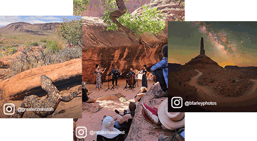 a collage of people enjoying winter activities like hiking and apres ski snacks in utah