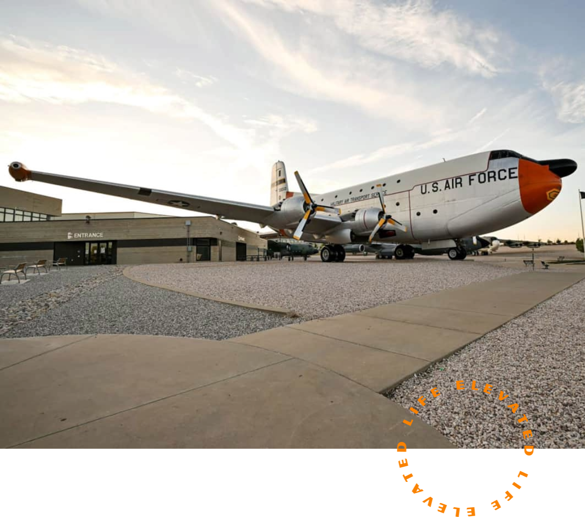 a plane on the ground