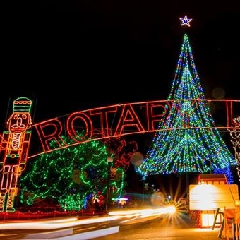 Rotary holiday lights in La Crosse 