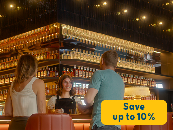 two people ordering beverages at a bar