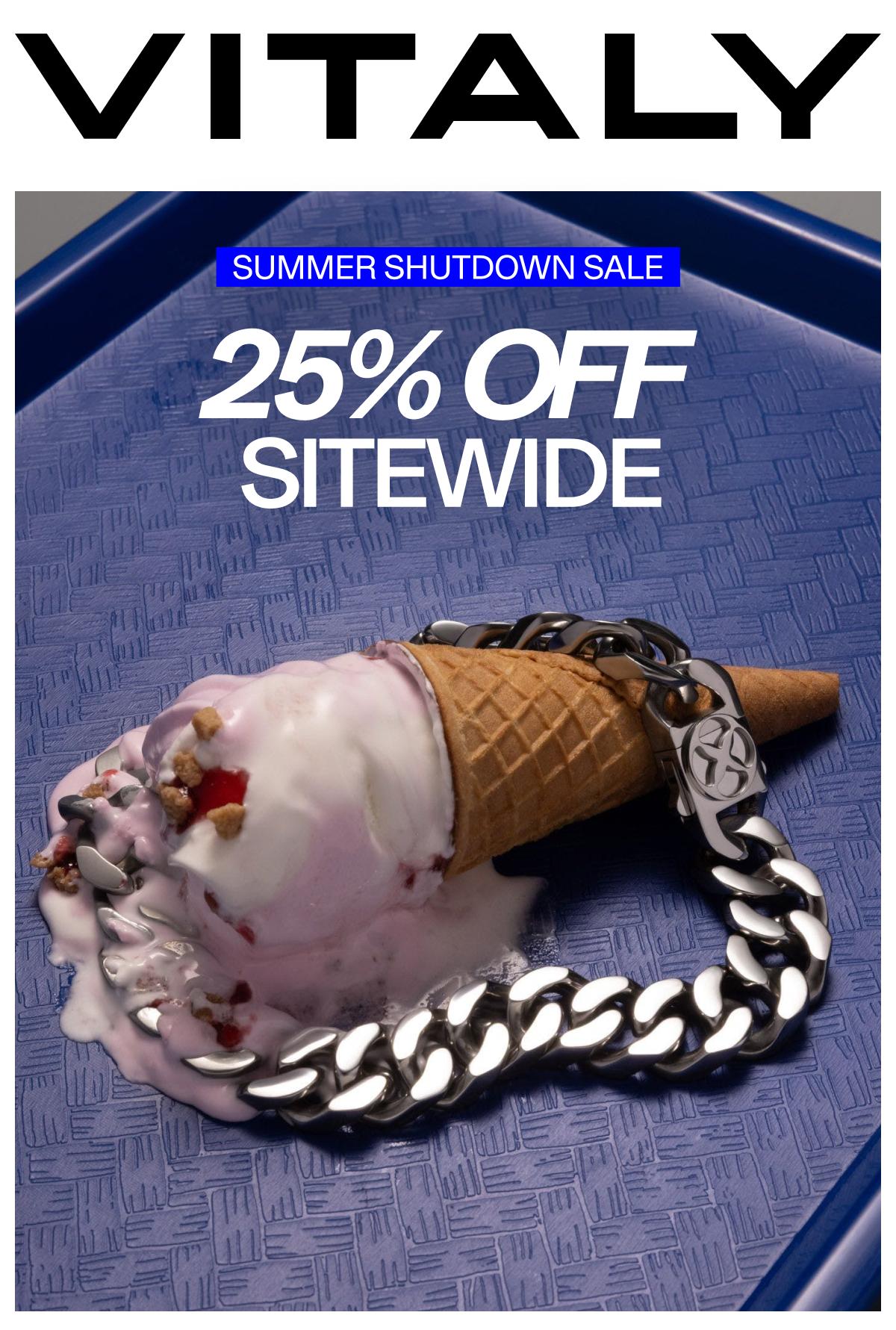 25% OFF SITEWIDE