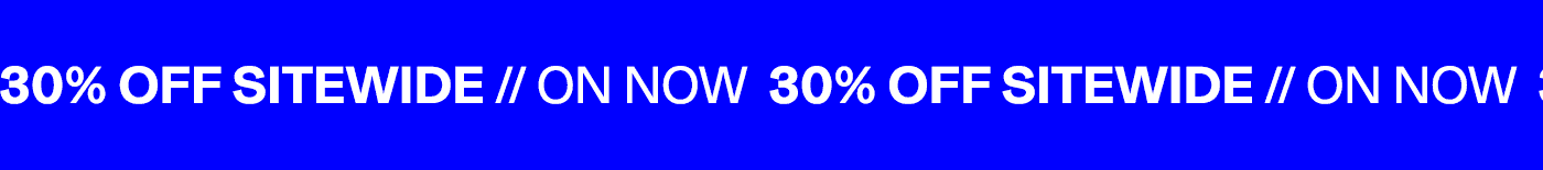 30% Off Sitewide
