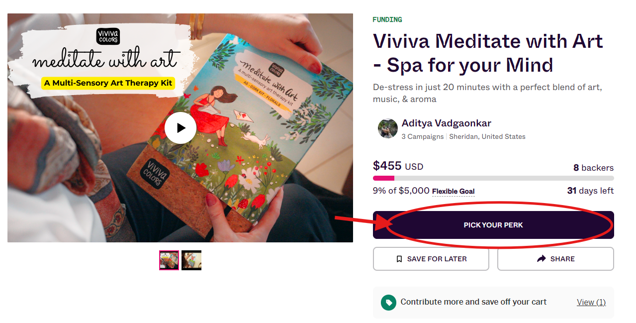 How to make a purchase on Indiegogo