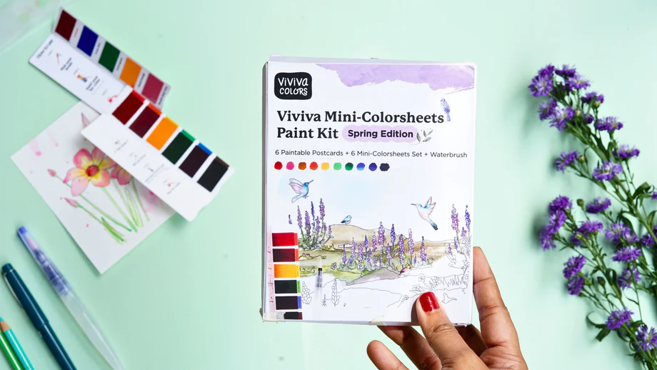 Spring Mini-Watercolor Paint Kit