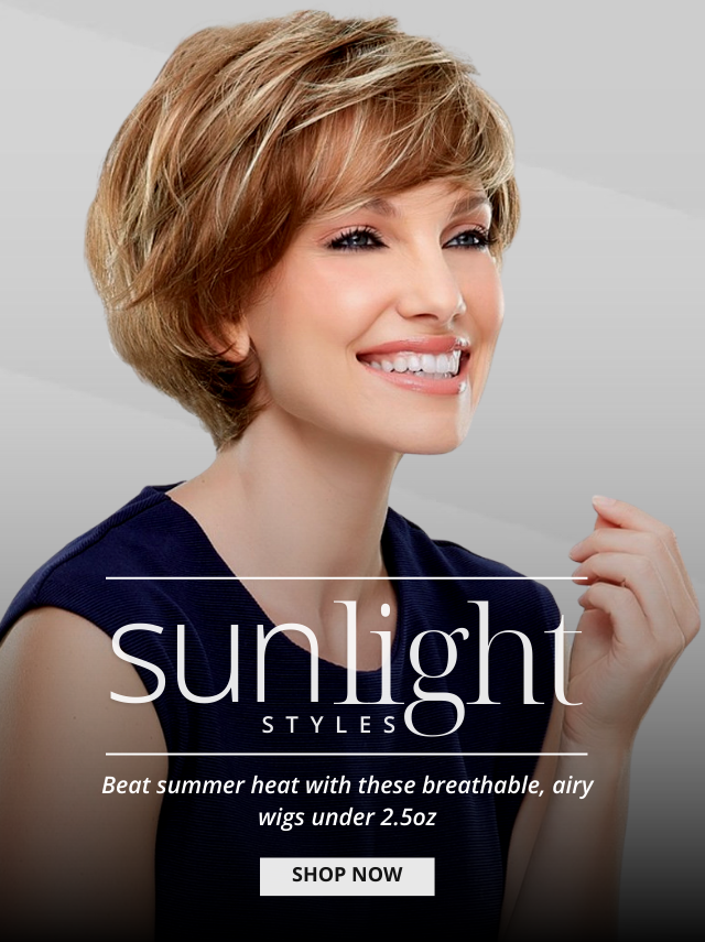 Shop these lightweight styles and beat the summer heat with these breathable, airy wigs under 2.5oz.