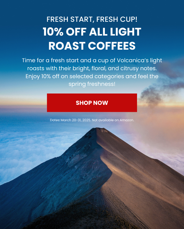 10% OFF All Light Roast Coffees
