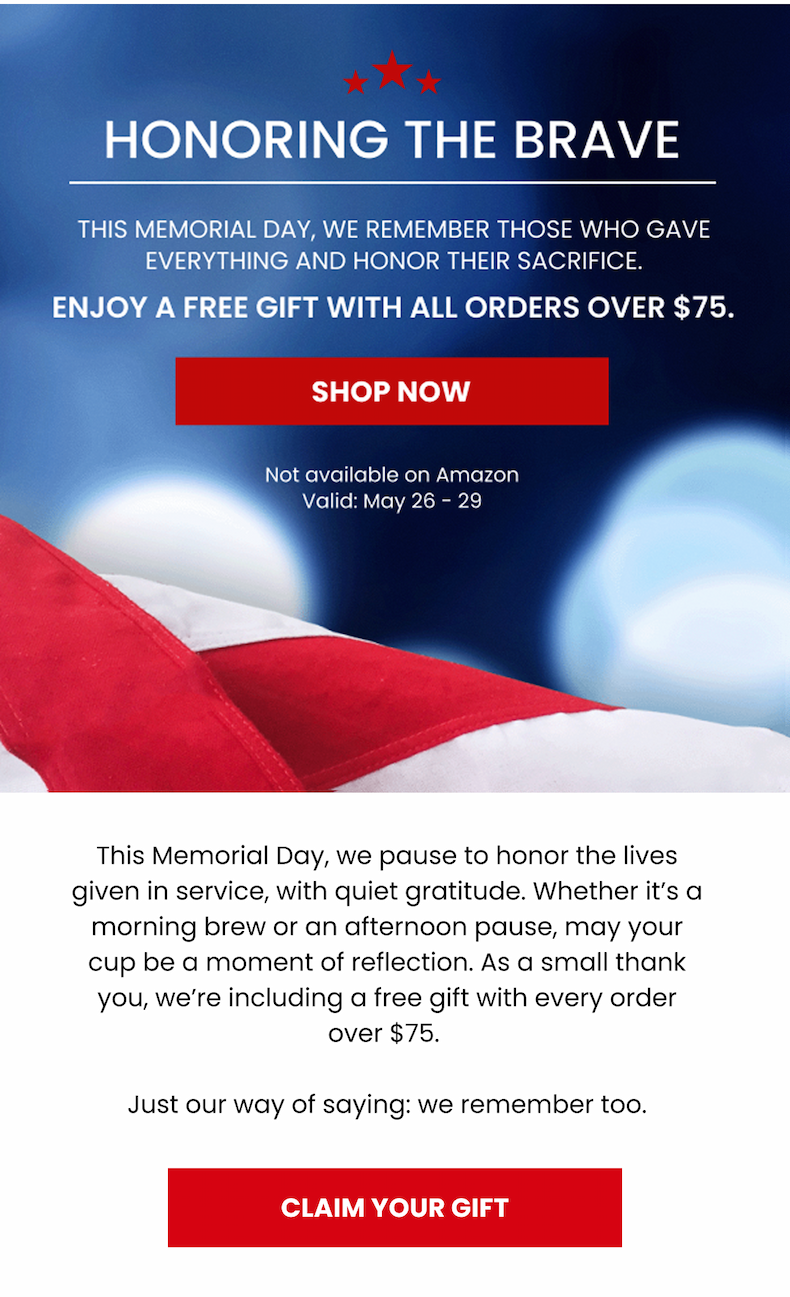 Shop Memorial Day Sale