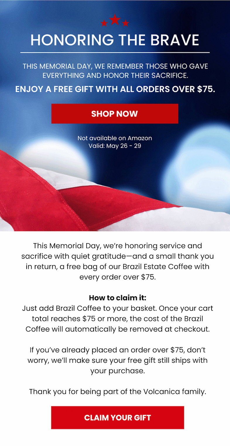 Shop Memorial Day Sale