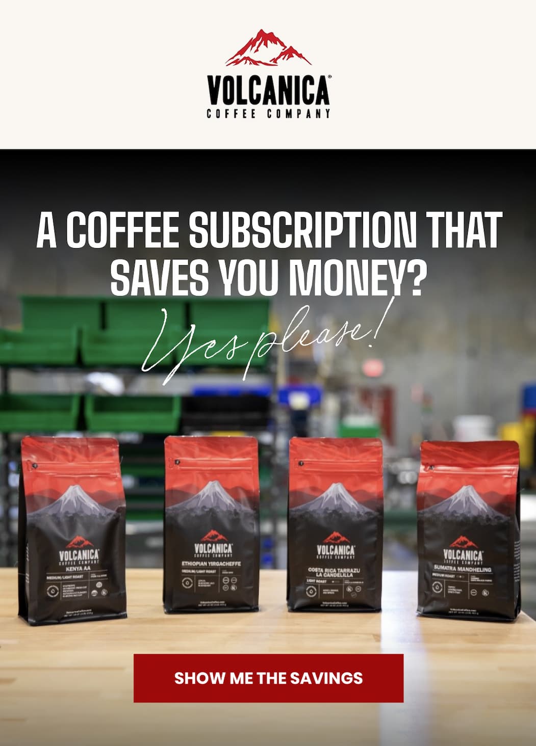 A COFFEE SUBSCRIPTION THAT SAVES YOU MONEY? Yes please!