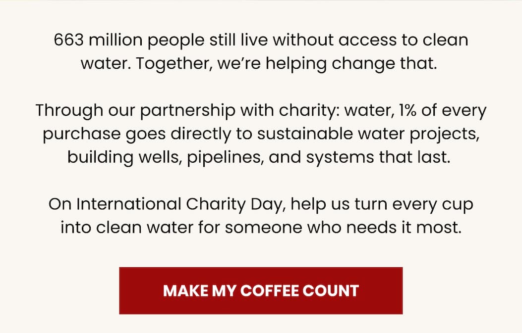 Make my coffee count