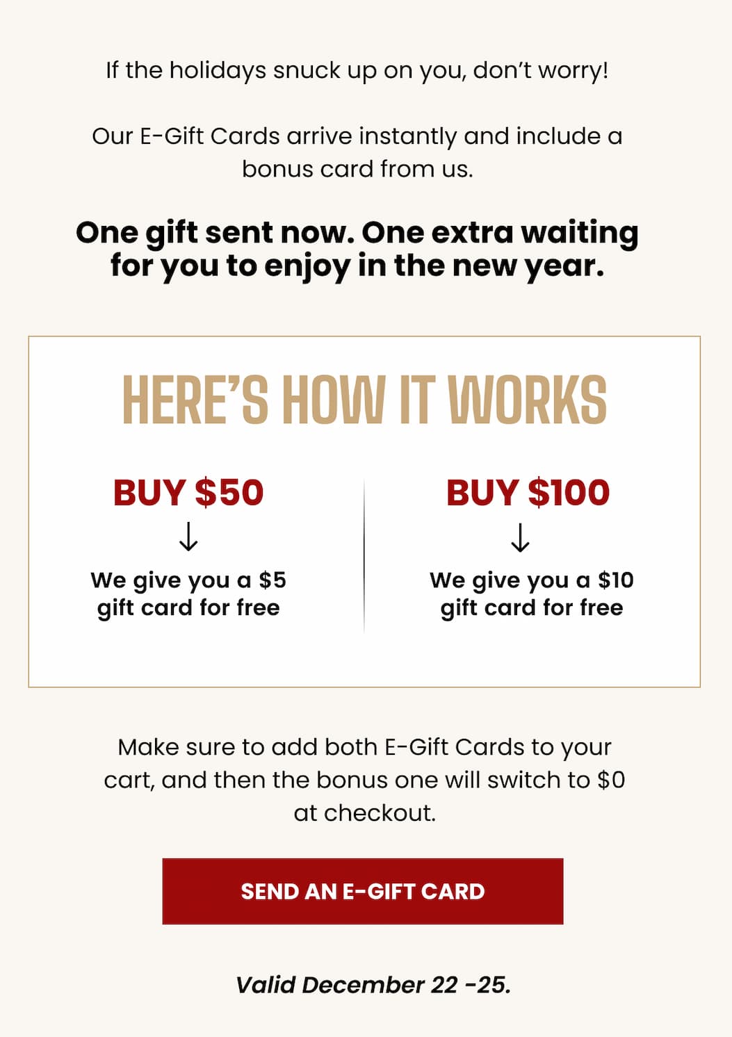 Send an eGift Card
