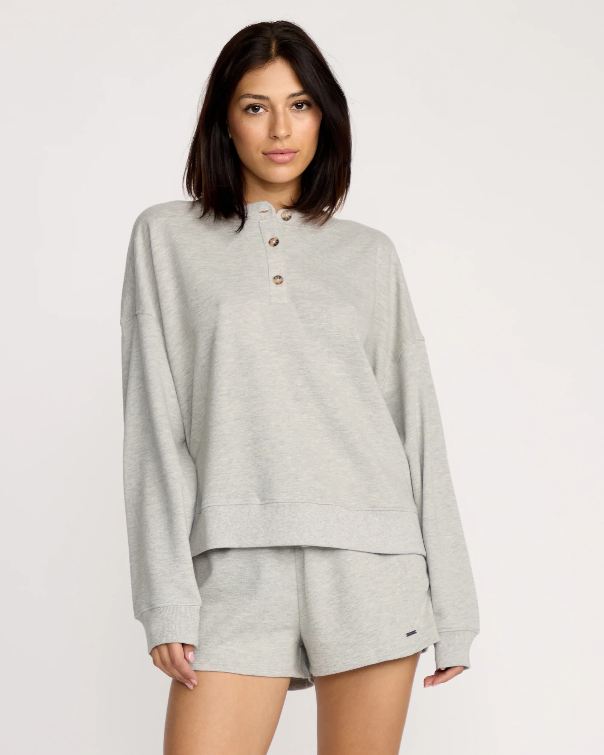 Image of Women's Lived In Fleece Henley