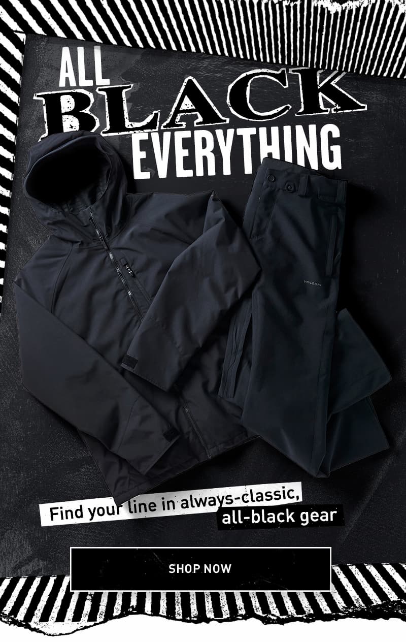 All Black Snow Gear