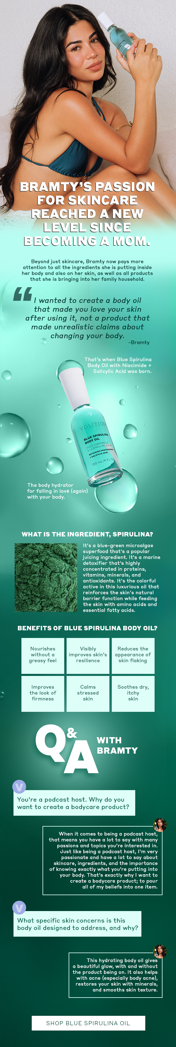 Shop Blue Spirulina Body Oil
