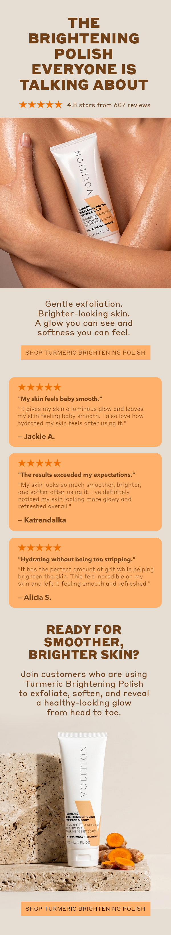Shop the Turmeric Brightening Polish