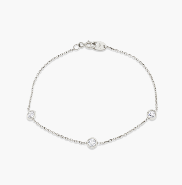 KNIFE-EDGE BEZEL STATION BRACELET