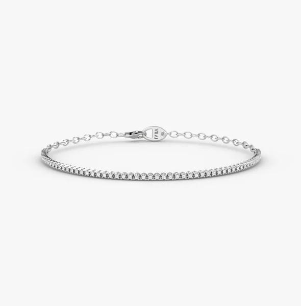 Petite Half Tennis Bracelet - WG