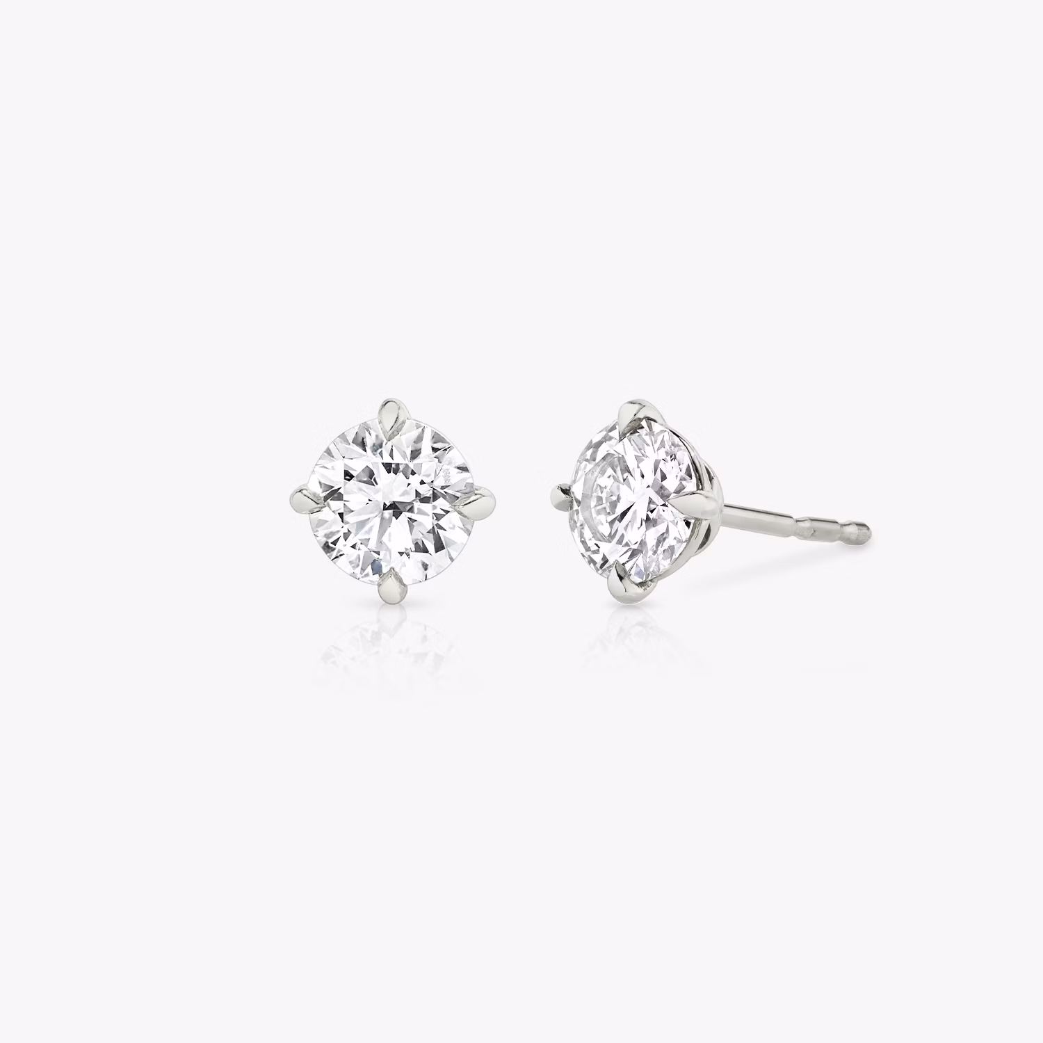 Solitaire Stud 1ct WG RB 