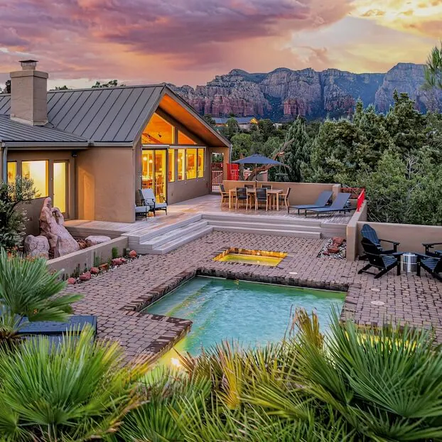 Book a home with amazing views in Sedona, AZ.
