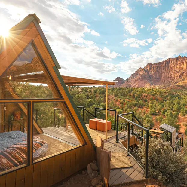 Book a mountain home.