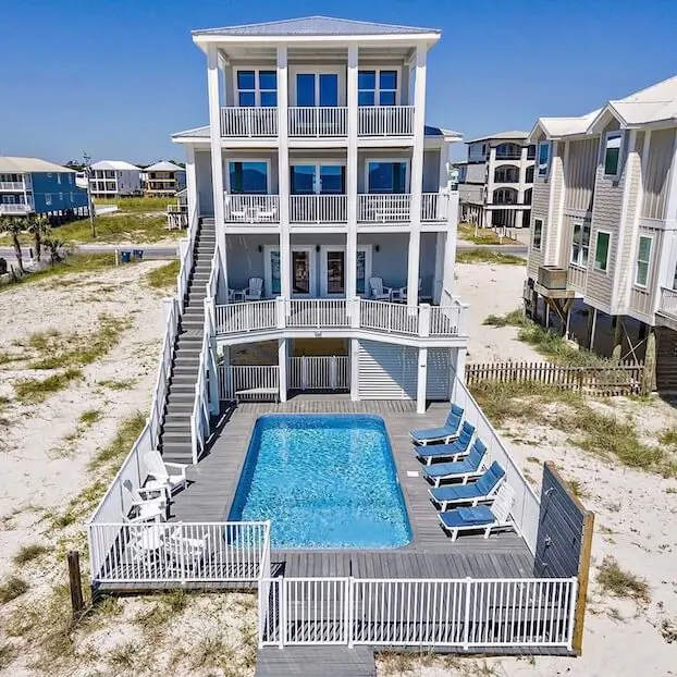 Book this beach home in Gulf Shores, Alabama.