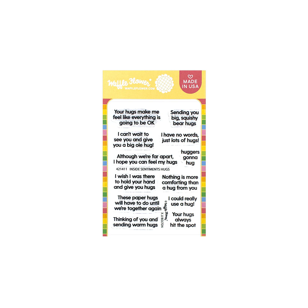 Inside Sentiments Hugs Stamp Set
