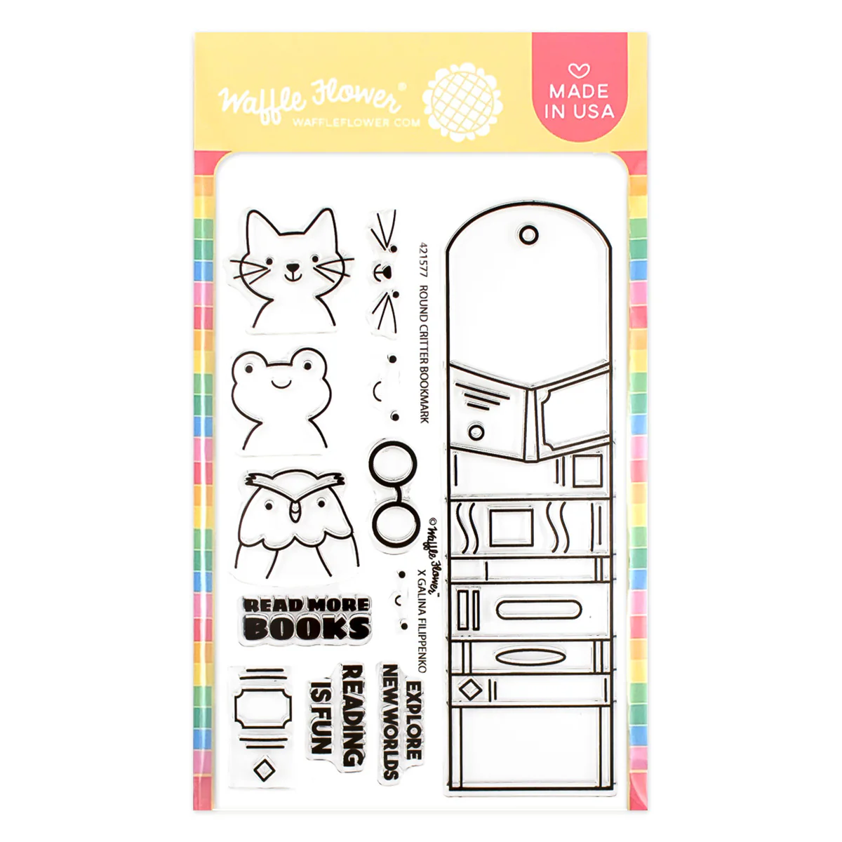 Round Critter Bookmark Stamp Set