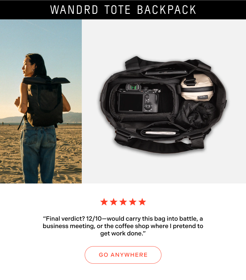 WANDRD | Shop Tote Backpack WANDRD | Shop Tote Backpack