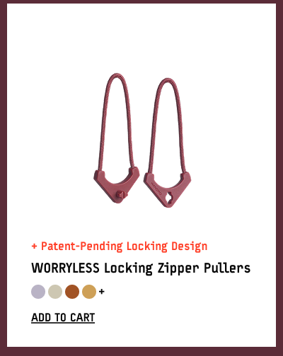 WANDRD | WORRYLESS Locking Zipper Pullers