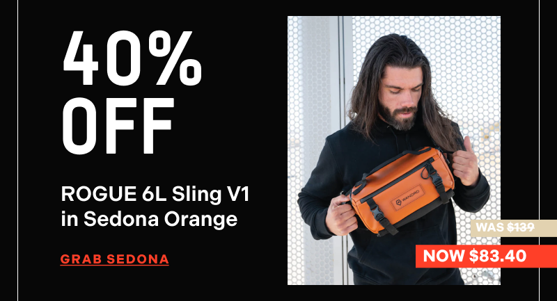 WANDRD | Shop ROGUE 6L Sling V1 in Sedona Orange