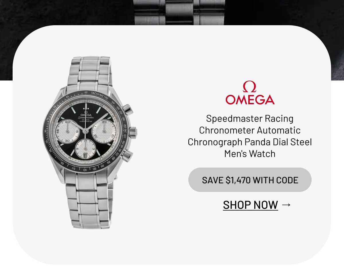 Omega Speedmaster Racing Chronometer Automatic Chronograph Panda Dial Steel Men's Watch