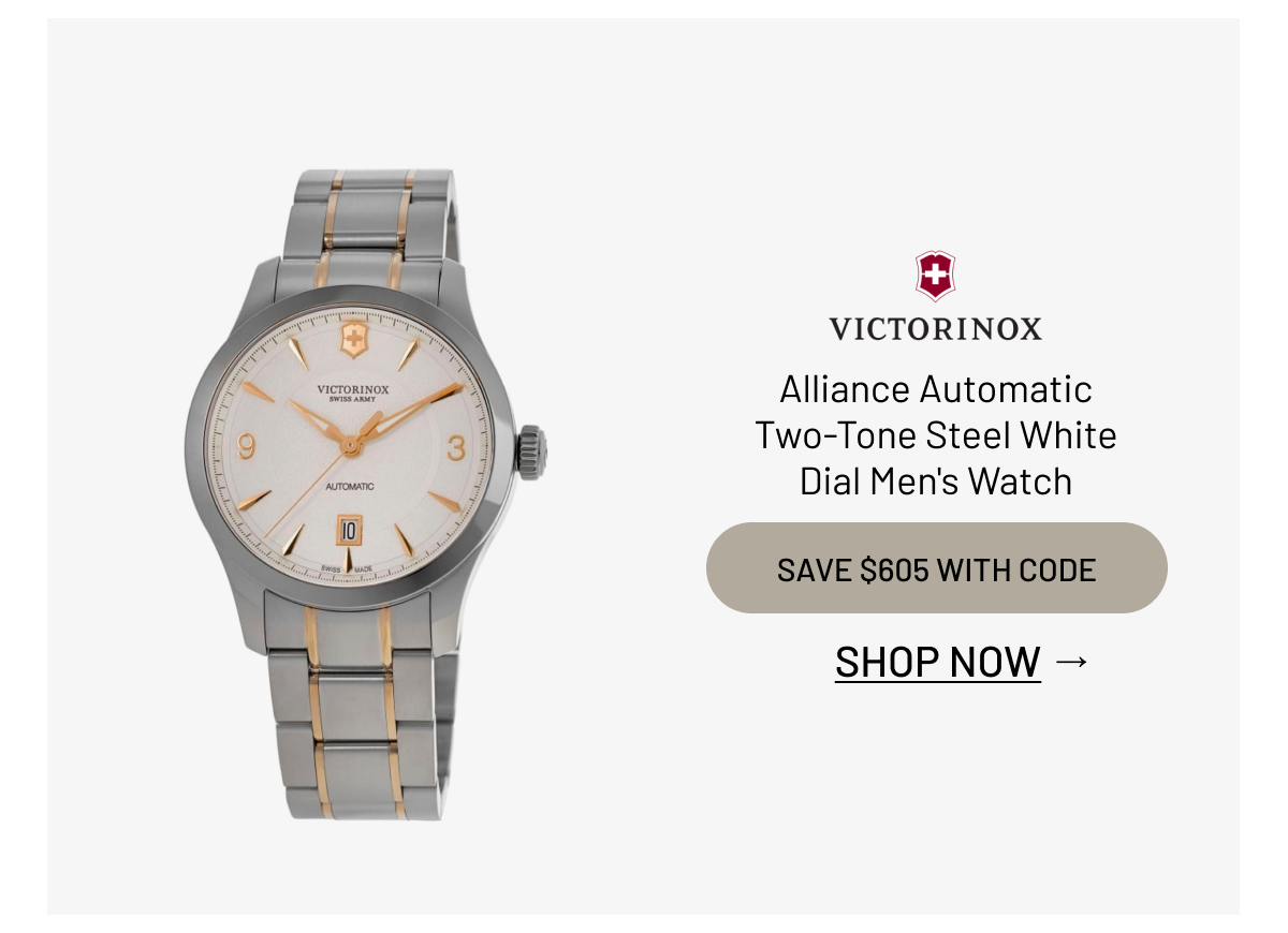 Victorinox Swiss Army Alliance Automatic Two-Tone Steel White Dial Men's Watch
