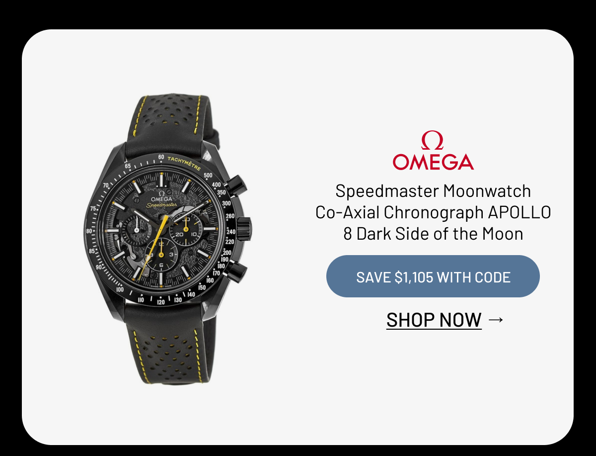 Omega Speedmaster Moonwatch Co-Axial Chronograph APOLLO 8 Dark Side of the Moon Men's Watch