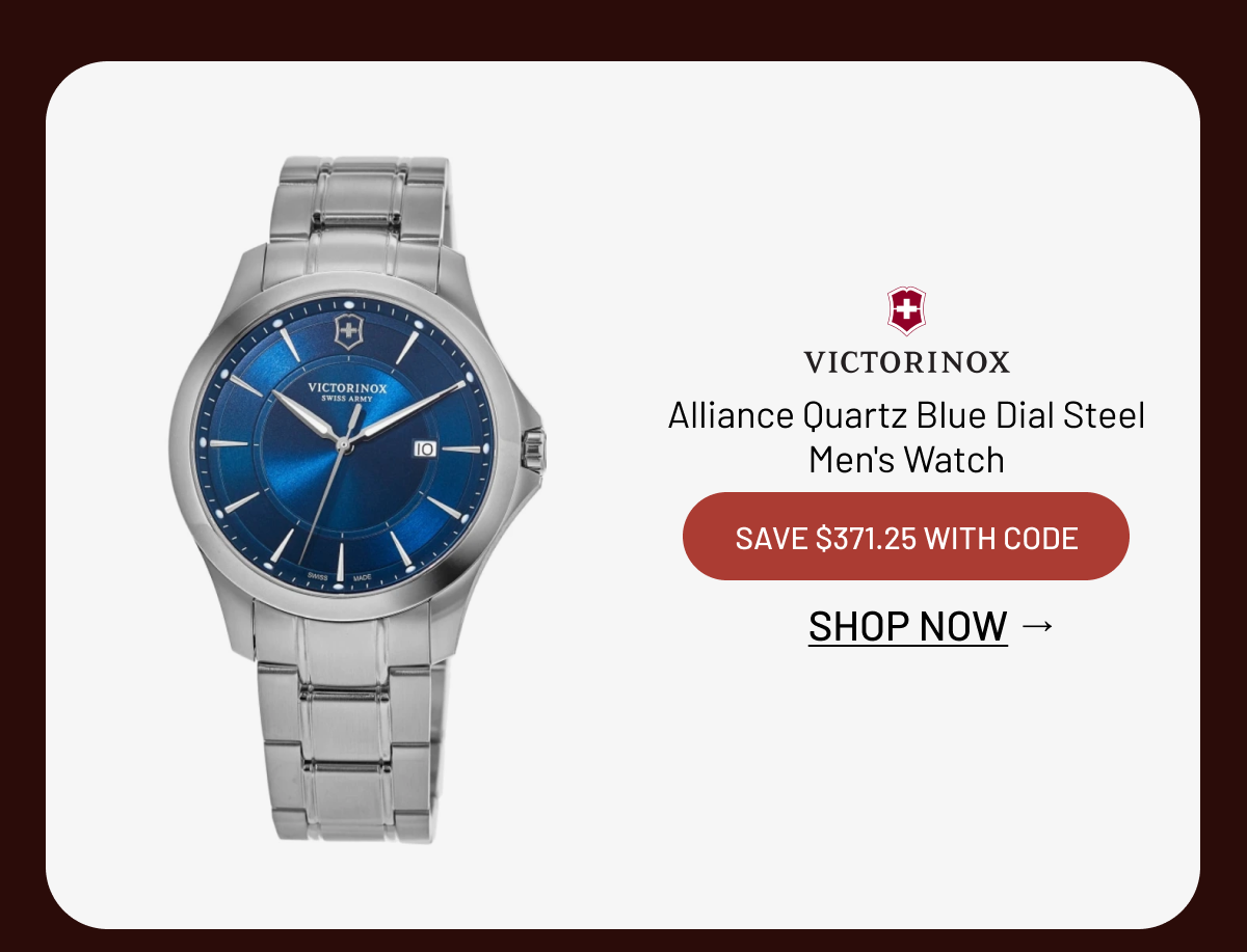 Victorinox Swiss Army Alliance Quartz Blue Dial Steel Men's Watch