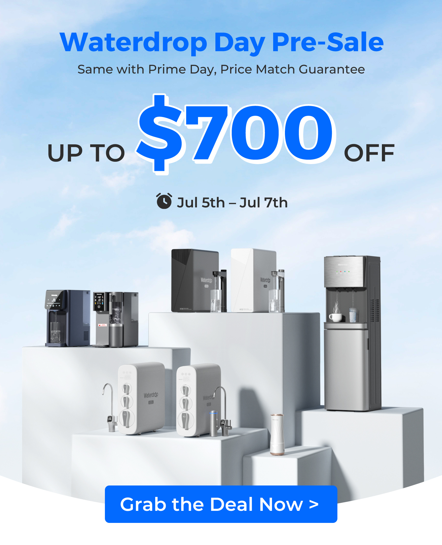 Waterdrop Day Sale Banner