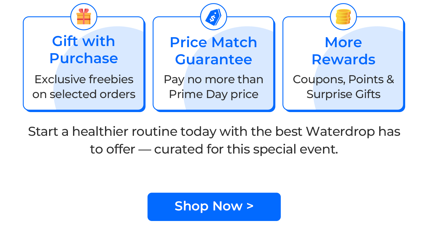 Waterdrop Day Sale