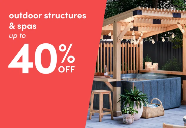 outdoor structure & spa clearout.