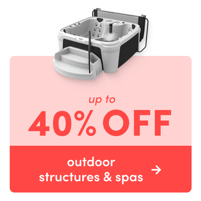 outdoor structure & spa clearout.