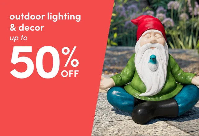 outdoor lighting & decor clearout.