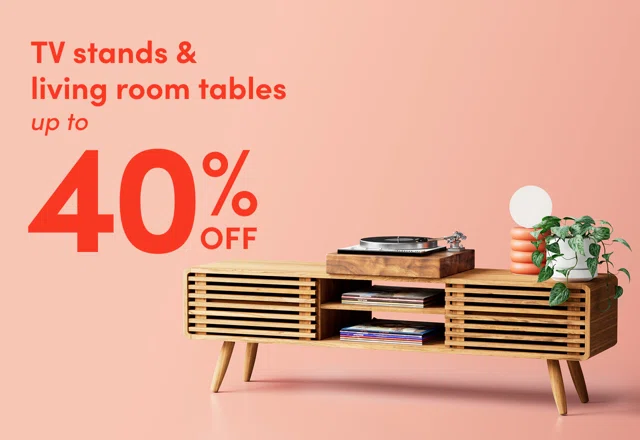 TV stand & living room table clearance