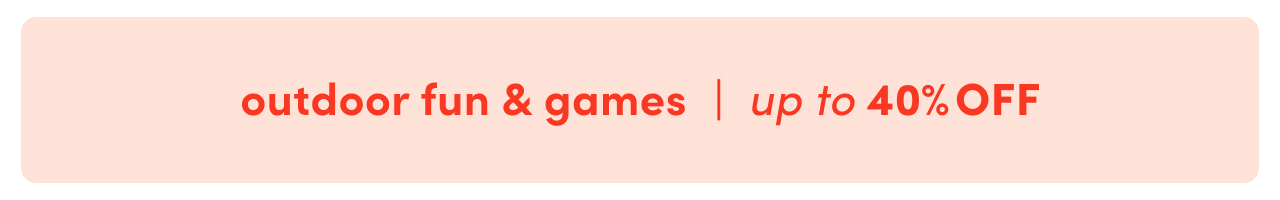 outdoor fun & games clearance