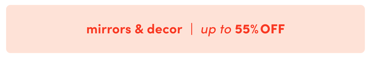 mirror & decor clearance