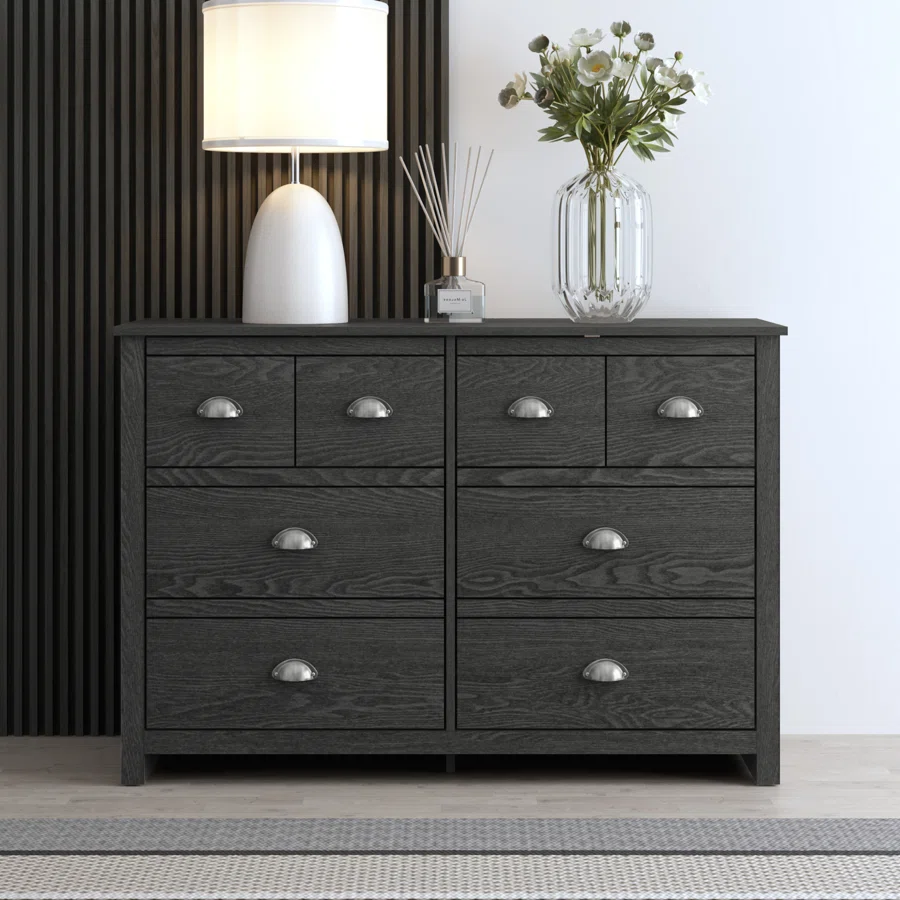 Bhure 6 Drawer 46.45'' W Double Dresser